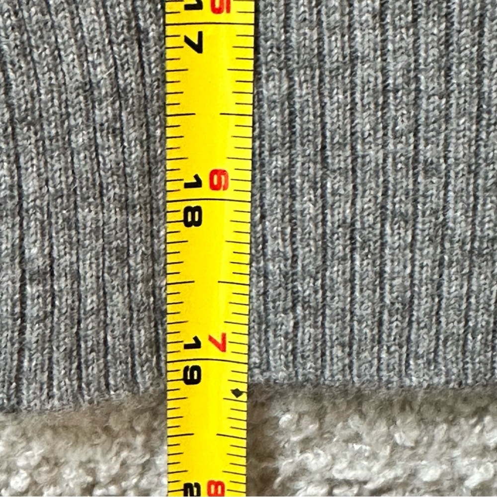 Born2Kreate 100% Cashmere Cropped Fitted Turtleneck Sweater in Smoke, NWT, Sz XS - Picture 8 of 8